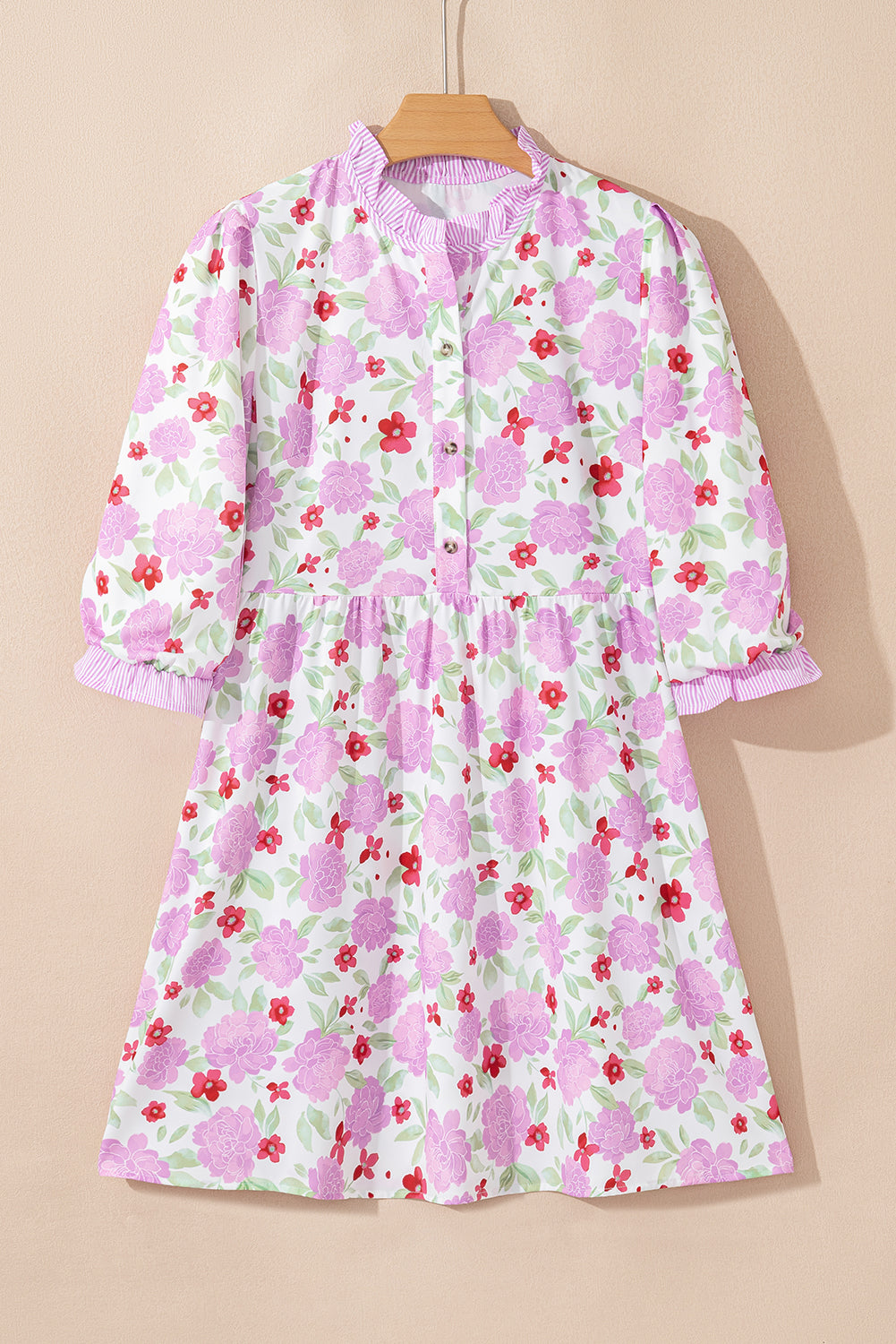 Pink Floral Mini Dress LT