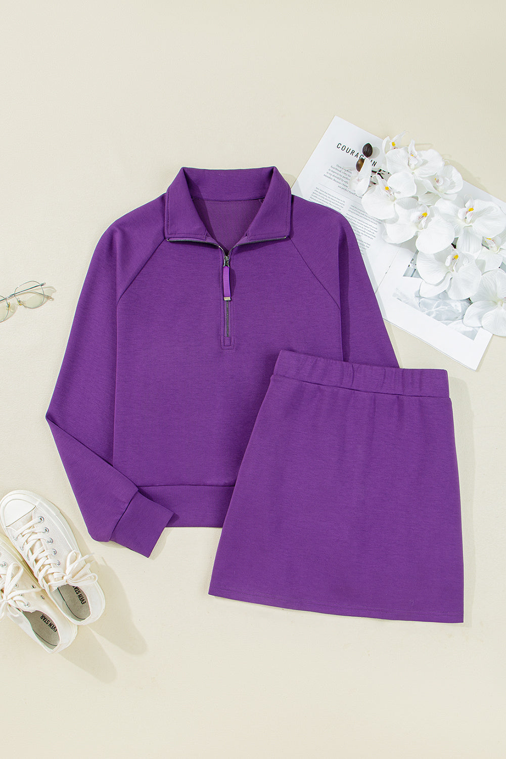 Sporty Pullover Skirt Set *multiple colors* RTS