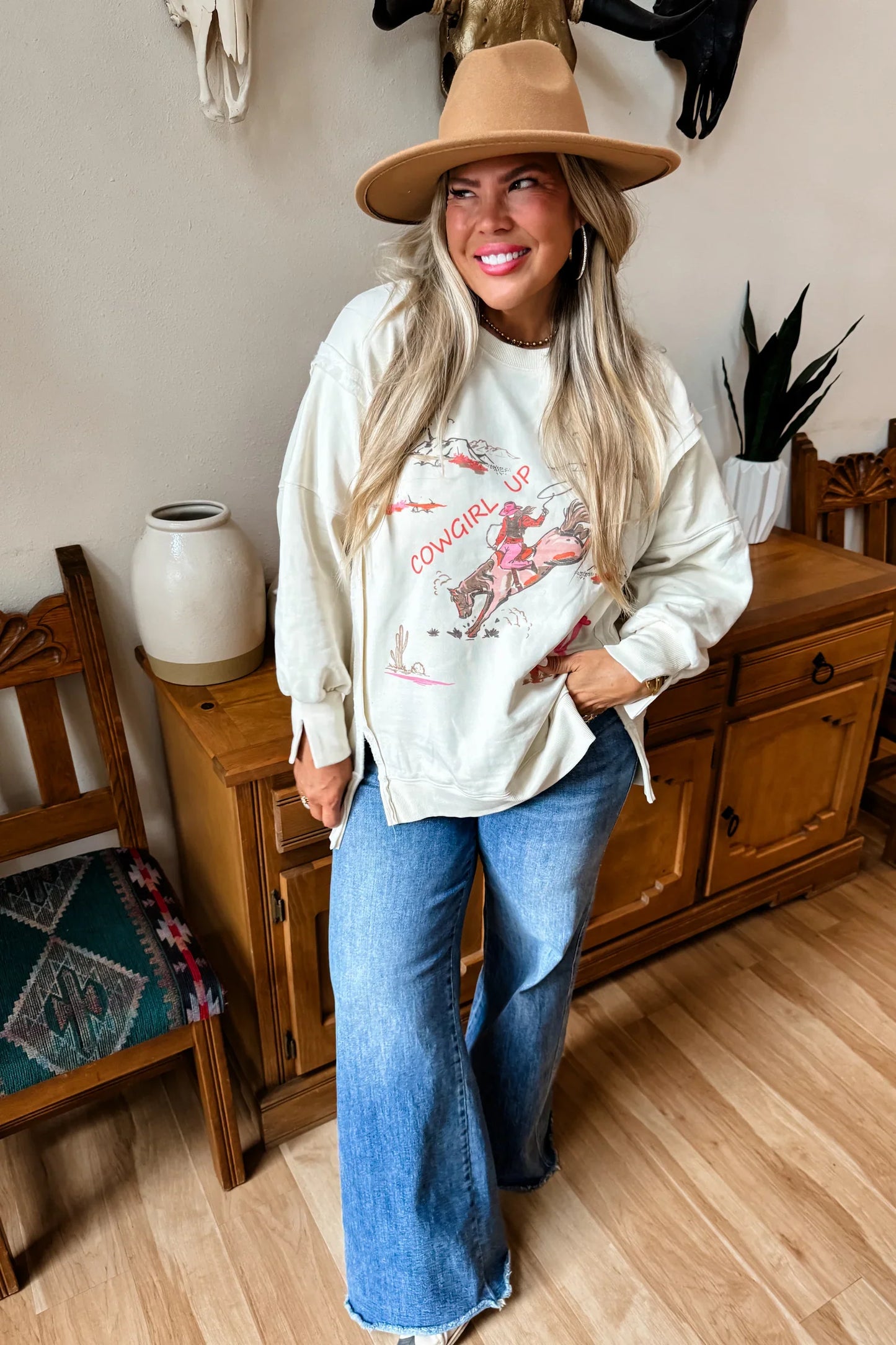 PREORDER: Ranch Girl Classic Crew Pullover