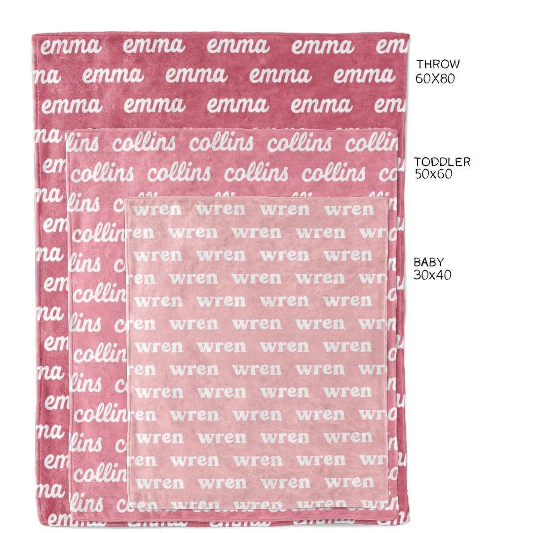 Repeating Name/Pattern Blanket - Week of 7.7