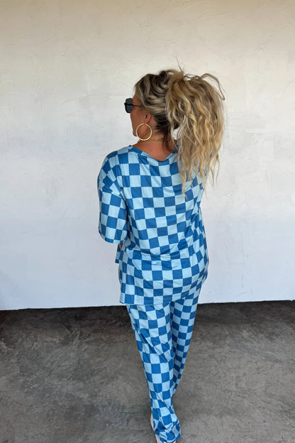 PREORDER: Check Babe Side Slit Top