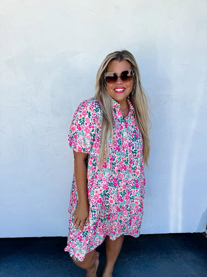 PREORDER: Summer Blooms Floral Dress in Two Colors