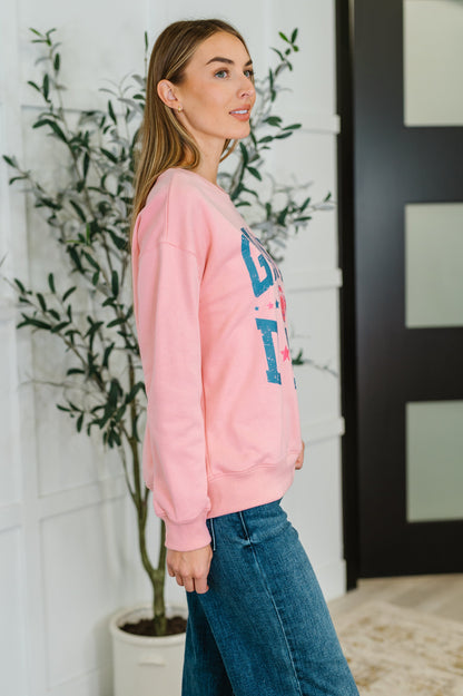 PREORDER: Game Day Graphic Drop Shoulder Sweatshirt