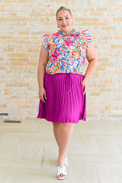 Get Out of Town Ruffle Sleeve Top -3/31/2025