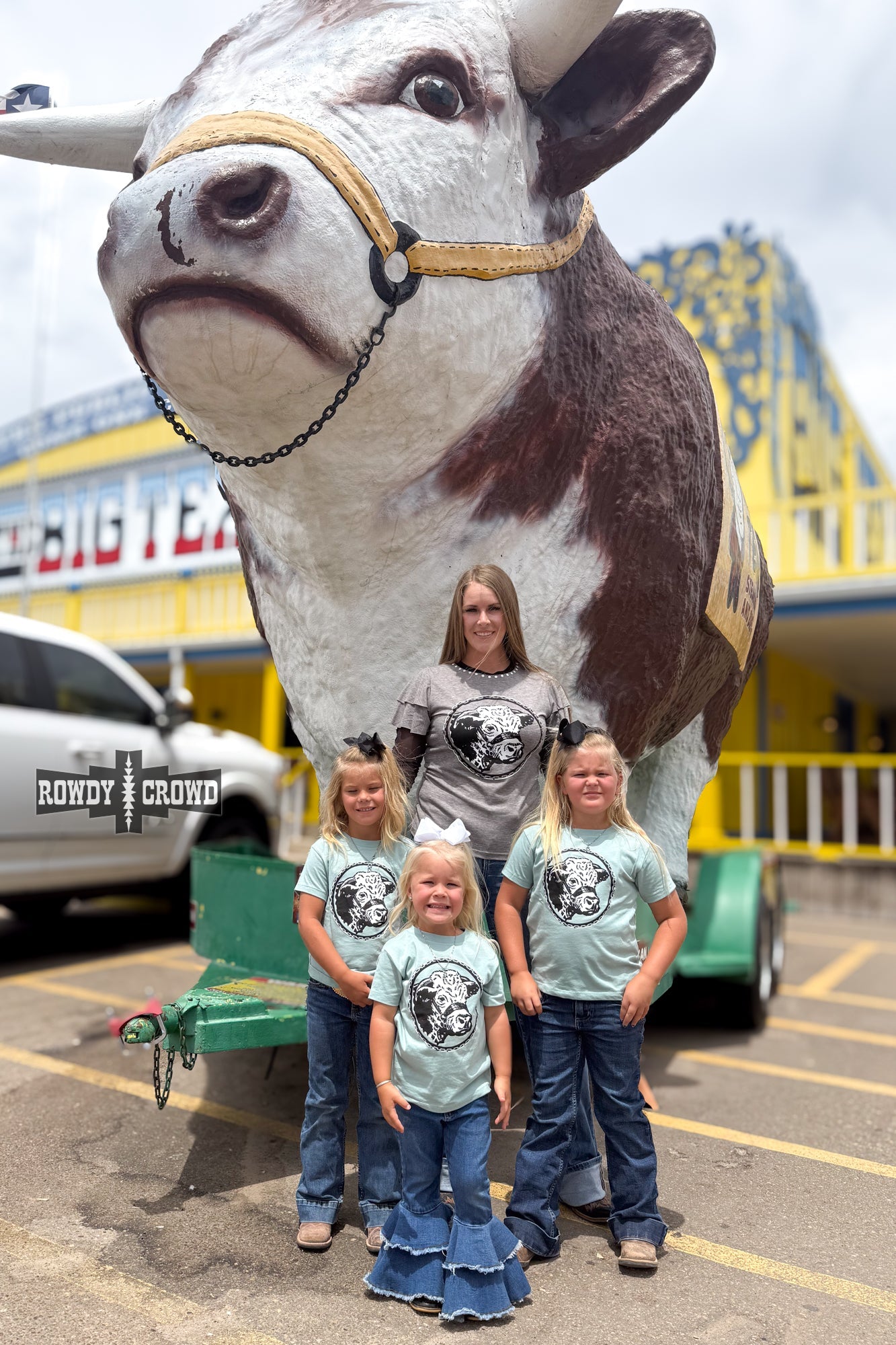 KIDS Happy Hereford Tee- BLUE