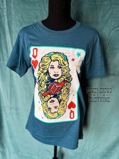 western apparel, western graphic tee, graphic western tees, wholesale clothing, western wholesale, women's western graphic tees, wholesale clothing and jewelry, western boutique clothing, western women's graphic tee, dolly parton, queen of hearts