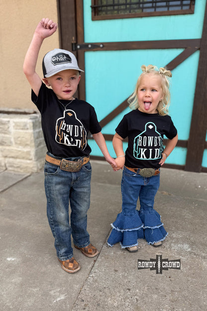 TURQUOISE- Rowdy Kid Tee