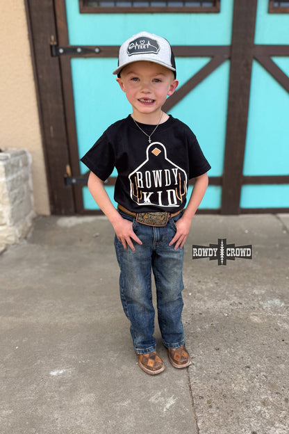 BROWN- Rowdy Kid Tee
