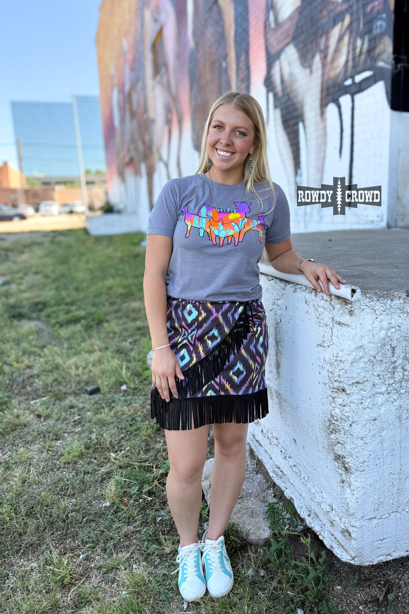 Far Out Fringe Skirt