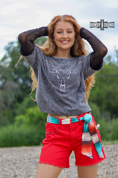 Lone Star Steer Top
