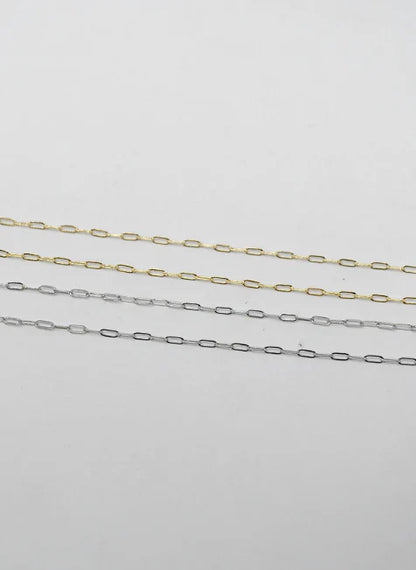 PREORDER: Mini Paperclip Chain Necklace in Silver