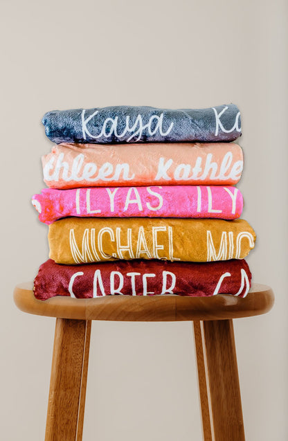 Repeating Name/Pattern Blanket - Week of 7.7