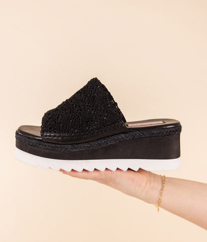 Ophelia Wedges in Black